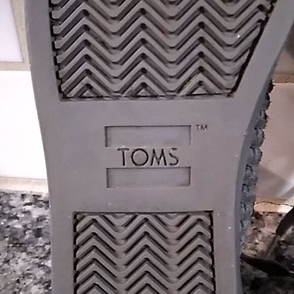 Toms Gray Suede Woven Lace Up Shoes. Sz 6 - Picture 7 of 10